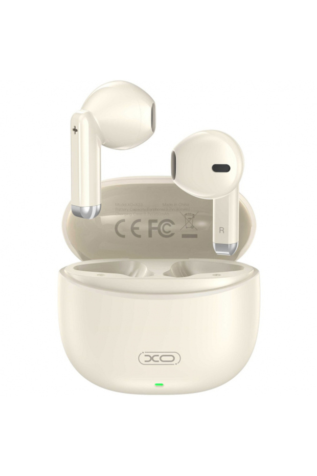 Handsfree Bluetooth X33, TWS, Bej