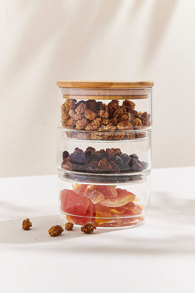 Stackable Storage Container 3-Piece Set 800 Cc - 2