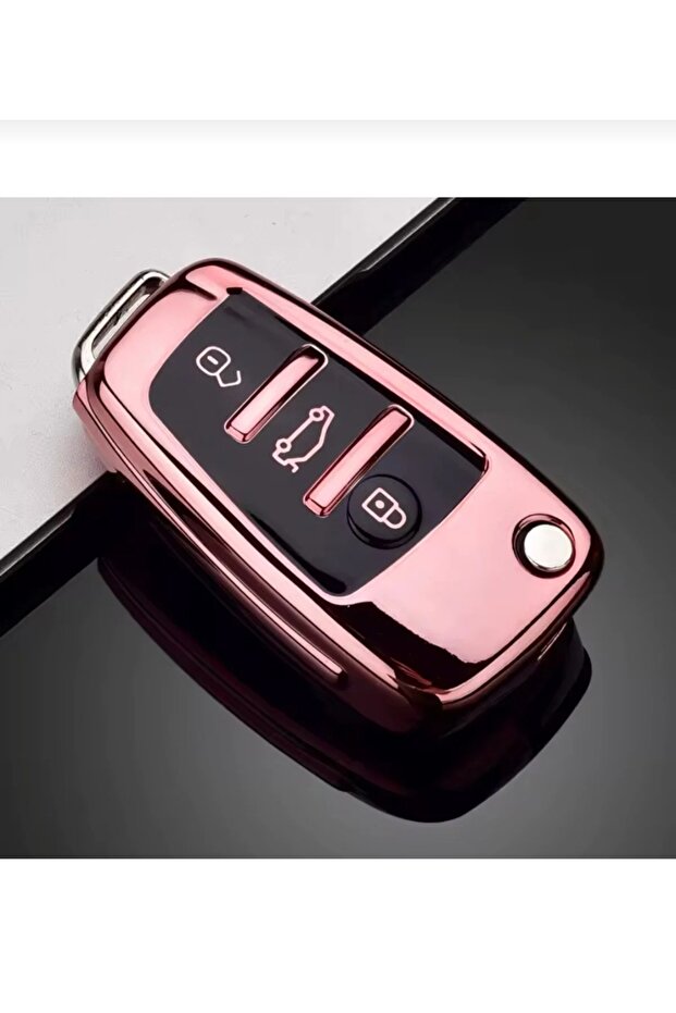 Audi A1 A3 8P 81 A4 A5 B6 B7 B8 A6 A7 C5 C6 4F Q3 Q5 Q7 Nano Key Protection Case Chrome Black Color