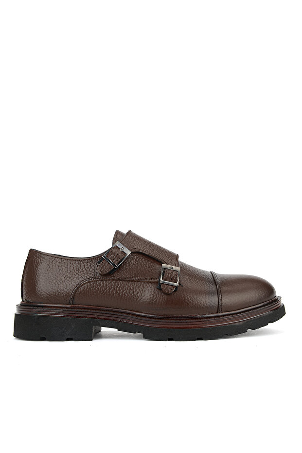 , Men's Genuine Leather Shoes 161423Z133 Brown