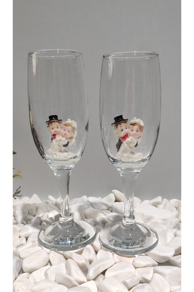 ®   2-Pack Soft Drink Cup with Bride and Groom Figures
