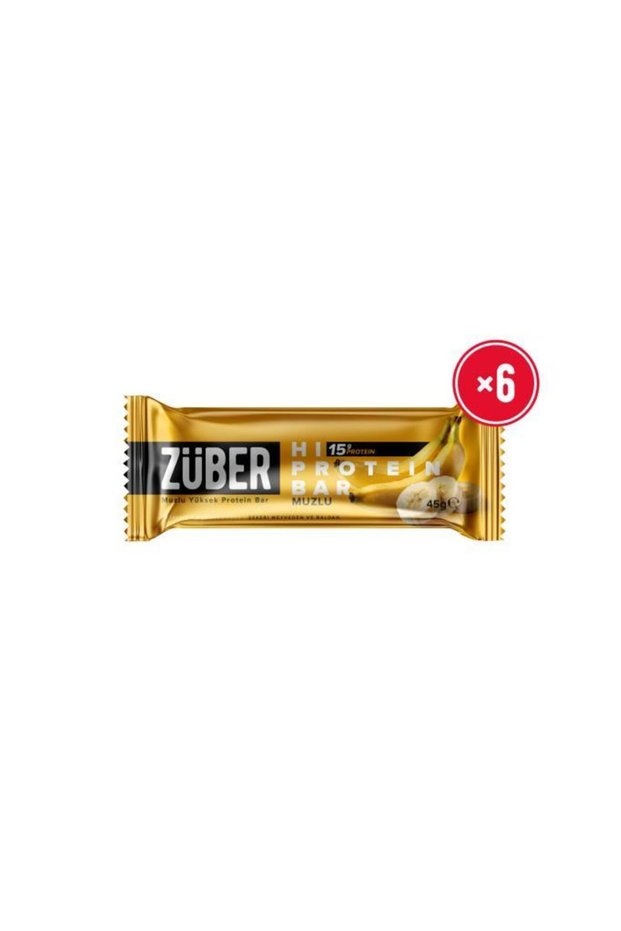 Hi Protein Banana High Protein Bar 45g X 6 Pieces (15g Protein)