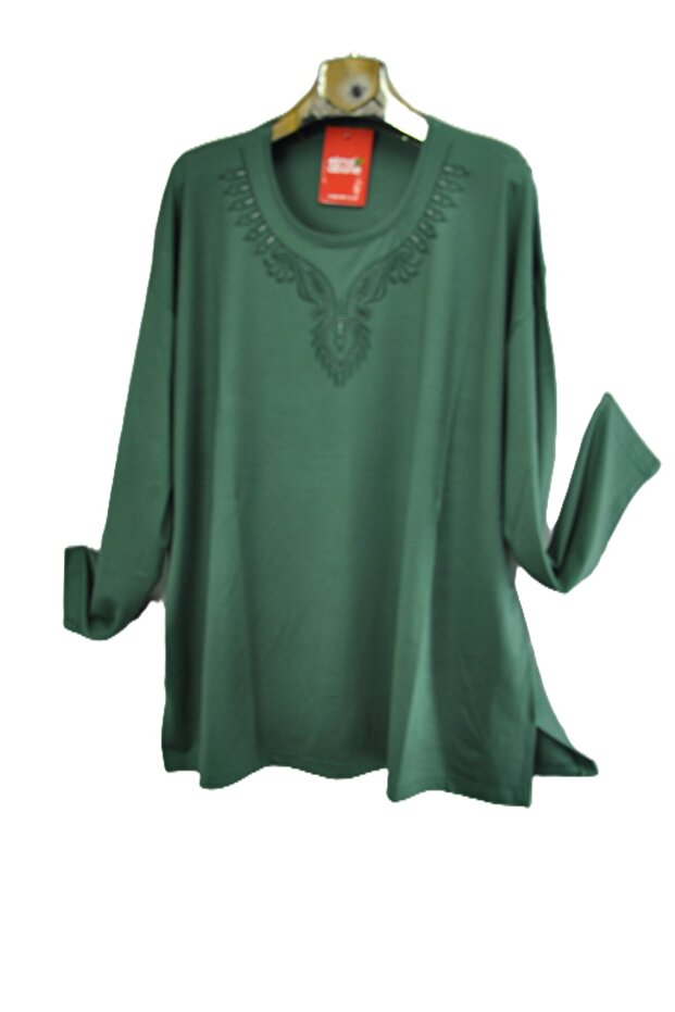 Plus Size Mother's Quality Workwear Combed Cotton Blouse