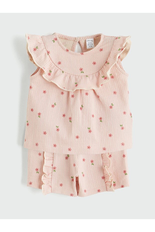 Lcw Babyecru Floral Baby Girl Set