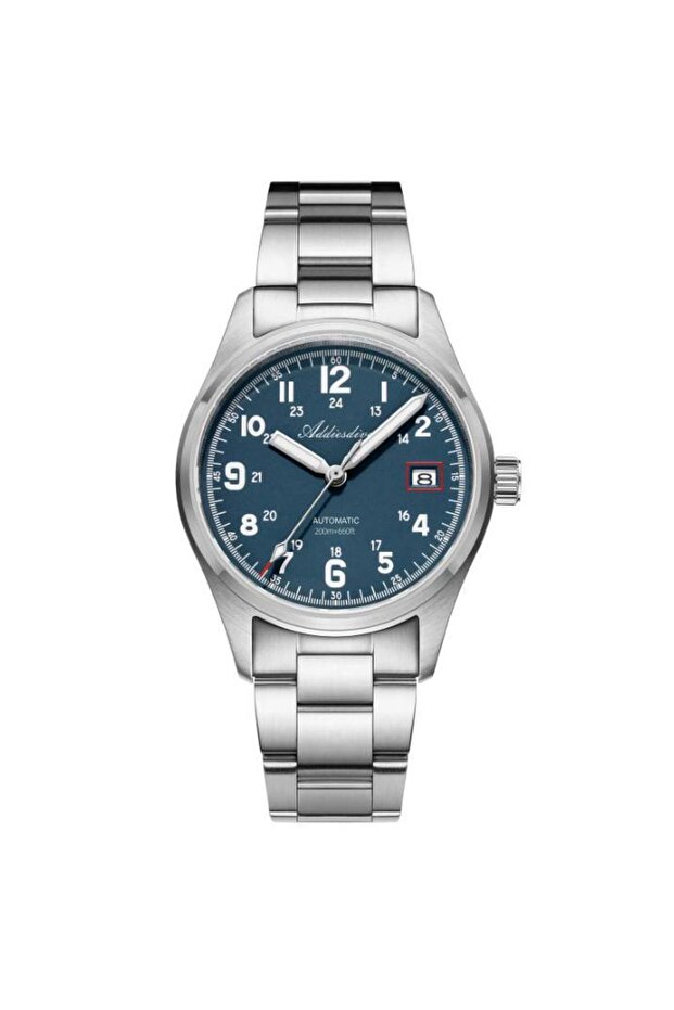 39mm Steel Band Men's Wristwatch Ad2070 Blue