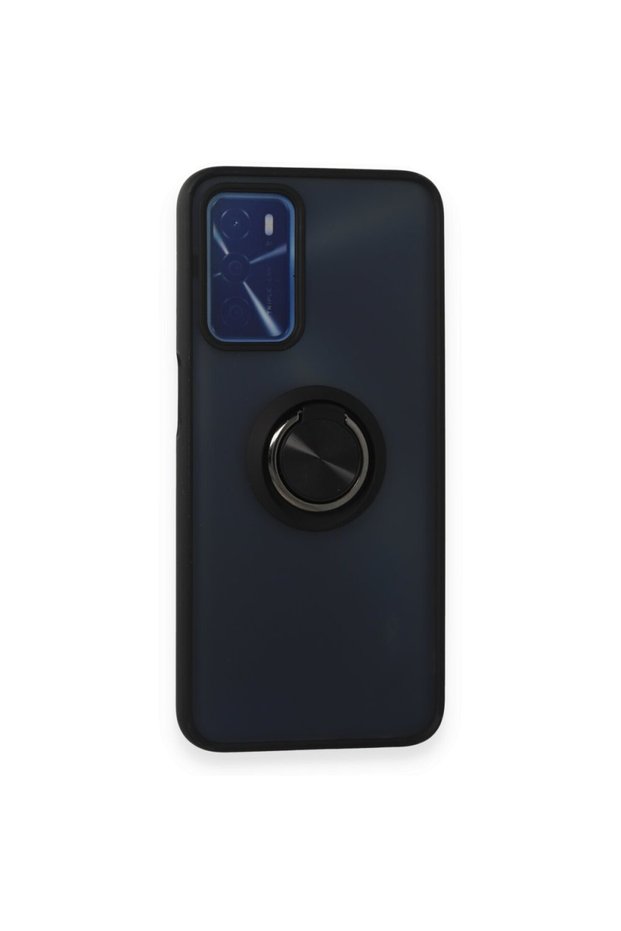 Oppo A16 Case with Camera Protection, Ring Holder, Magnetic Stand, Frosted Back Cover