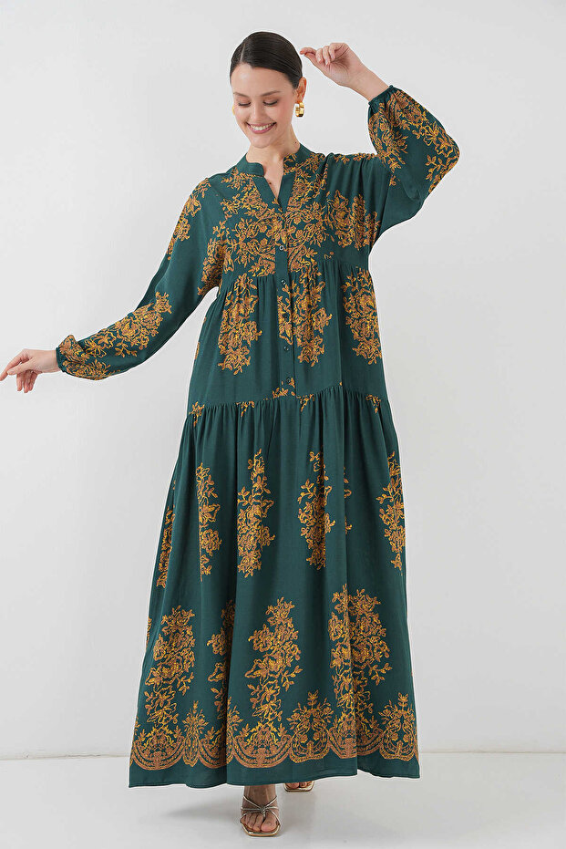 Patterned Hijab Dress
