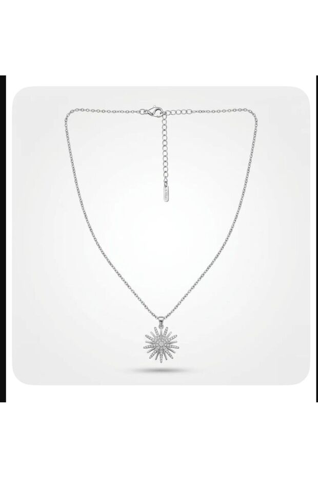 Zircon Stone Sparkling Star Necklace (316L Steel, Tarnish Resistant)