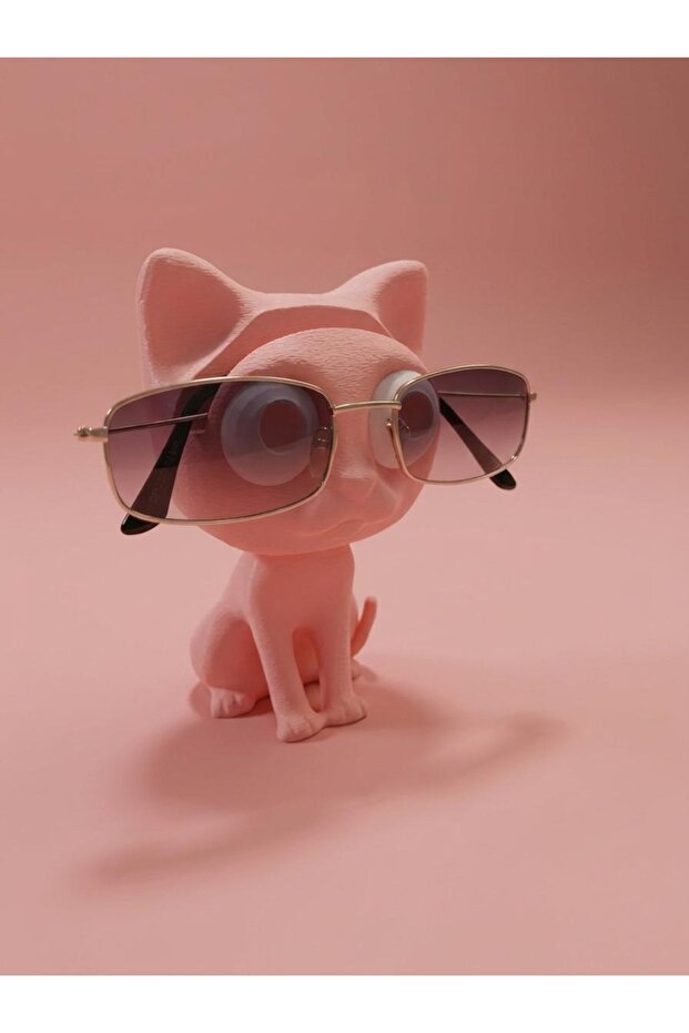 Glasses Stand Cute Pink Cat Decorative Eyeglasses Holder Desktop Glasses Stand Gift Organizer