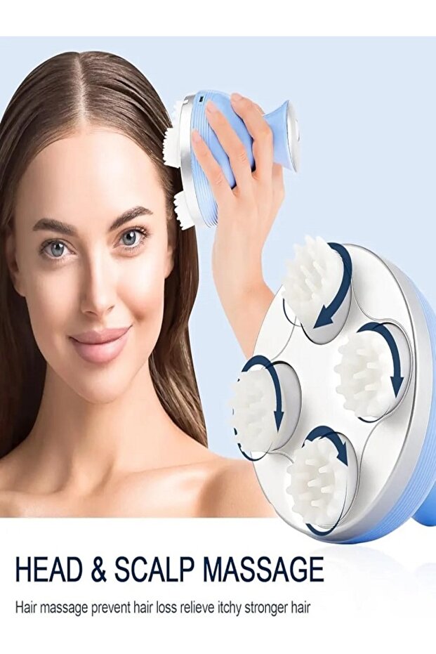 جهاز تدليك فروة الرأس الذكي.-A Scalp Massager-لون وردي