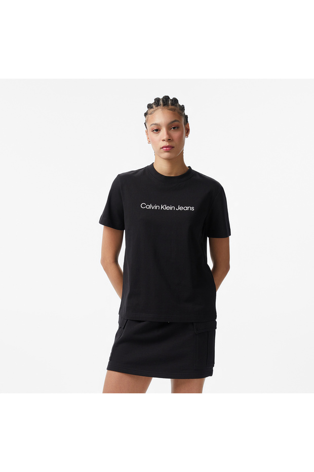 Women's Black Graphic T-Shirt