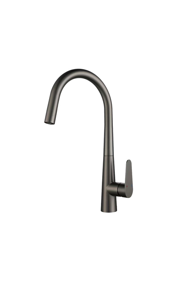 Spiral Sus-304 Matte Gun Gray Sink Faucet