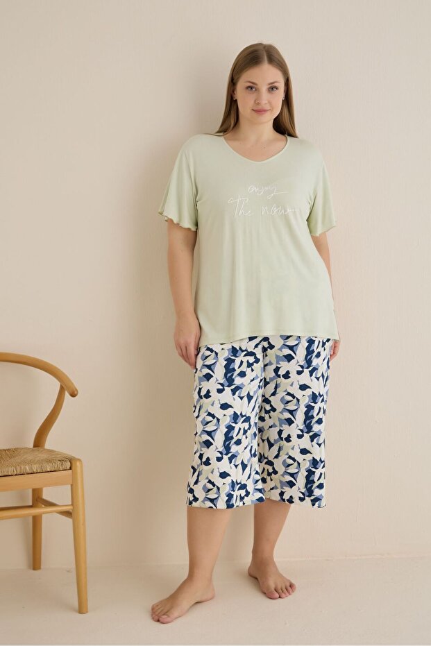 Battal Palazzo Oversize Capri Set