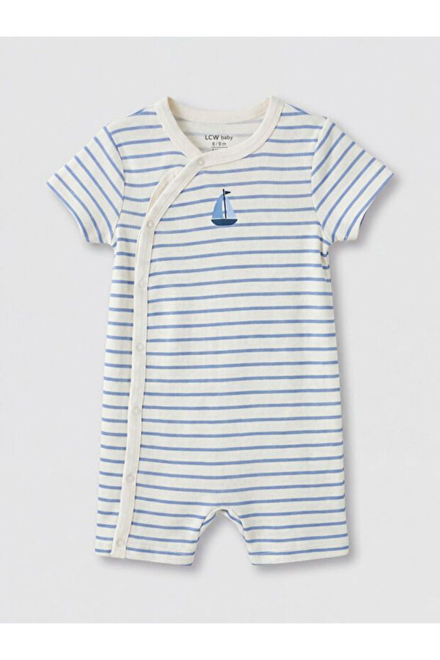 Sparkling Choices Striped Baby Boy Romper from Shining Store