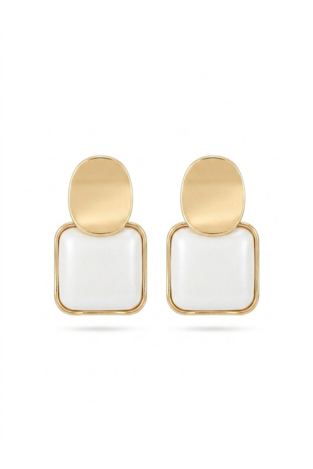 Steel 2-Piece Mini Dangle Stylish Earrings