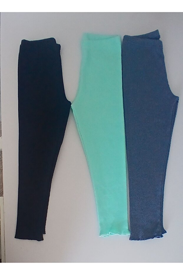 Ribbed Flexible 3-Piece Baby Tights Children's Single Bottom Tights
