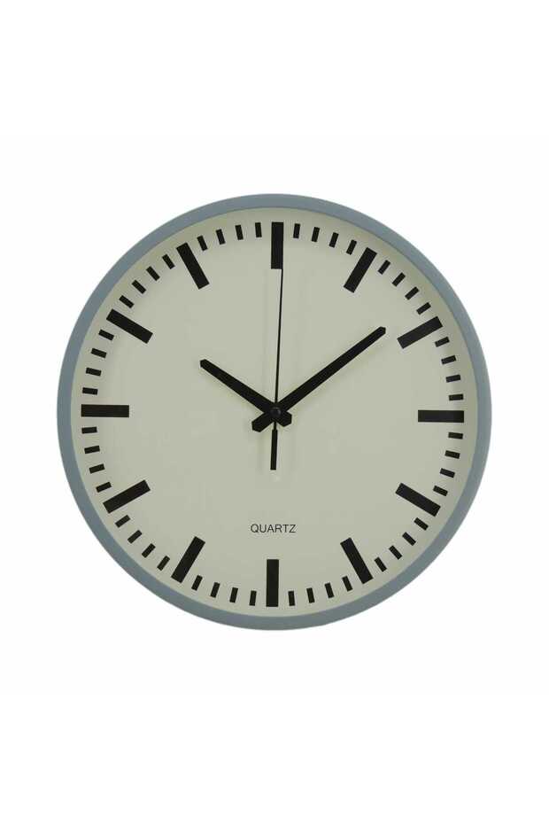Home CH PVC Wall Clock, 30 cm, Grey
