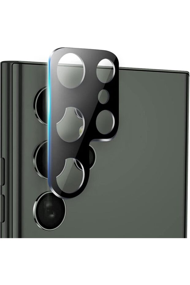 Camera Lens Protector for Samsung Galaxy S23 Ultra (2023) - Anti-Scratch & Anti-Fingerprint 9H Tempered Glass (Black)