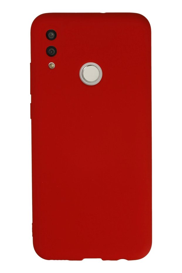 Ilkeshop New P Smart 2019 Case Nano Inside Velvet Silicone (95406) - Red