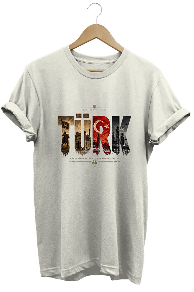 Yesterday Today Tomorrow Themed Turkish Written Special Design T-Shirt