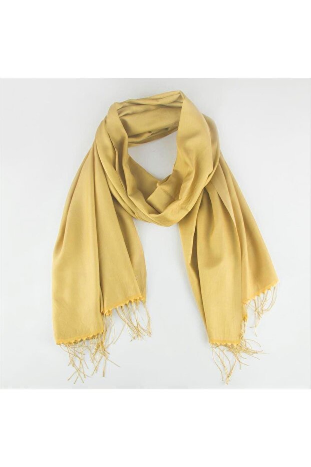 ILKESHOP شال مزدوج (93432) أصفر اللون