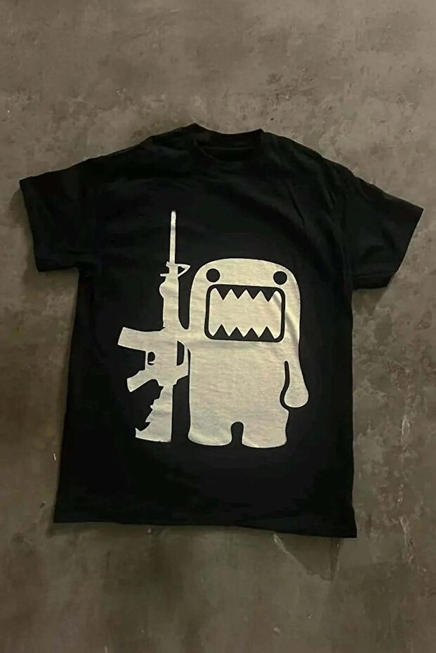 Black Domo Kun Gun Y2K Unisex T-Shirt