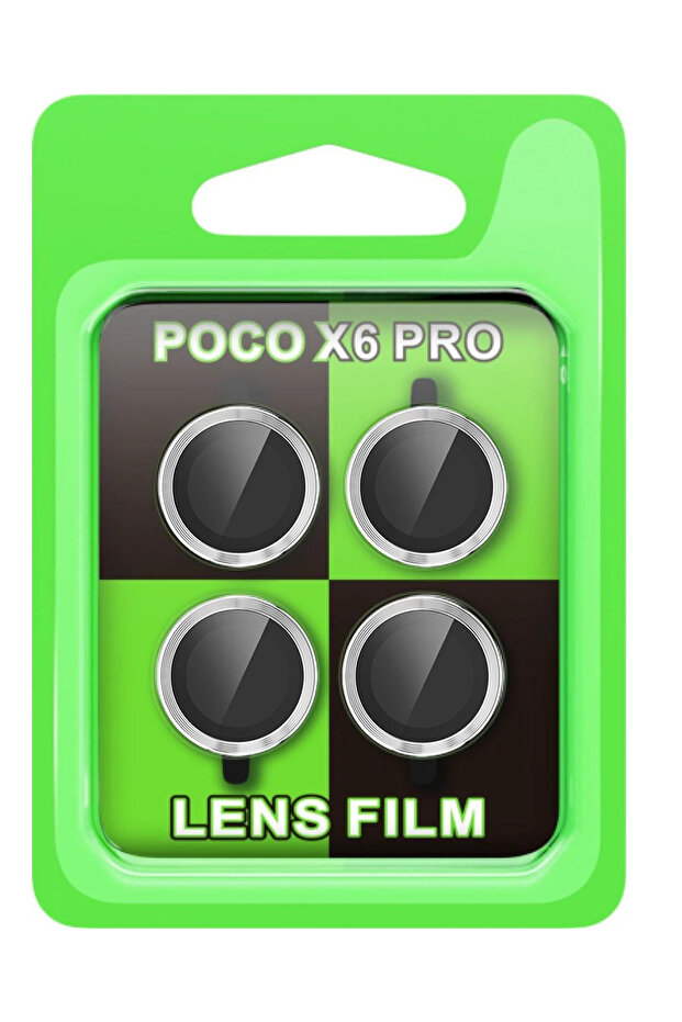 Zengemtx Poco X6 Pro Raze Metal Kamera Lens (140255) - Silver