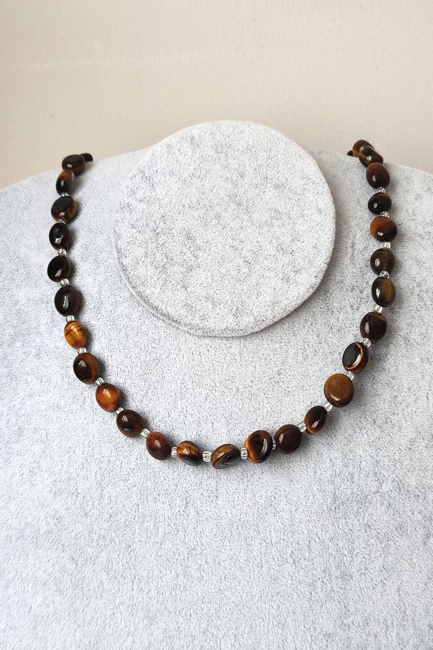 Certified Amorphous Opal Natural Stone Necklace