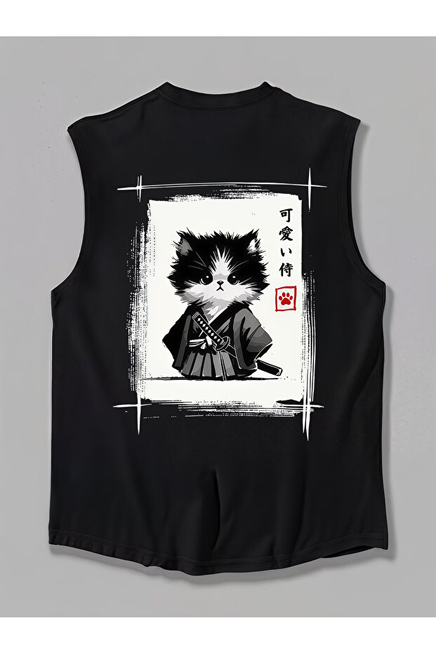 Men's oversized crew neck sleeveless t-shirt - longline