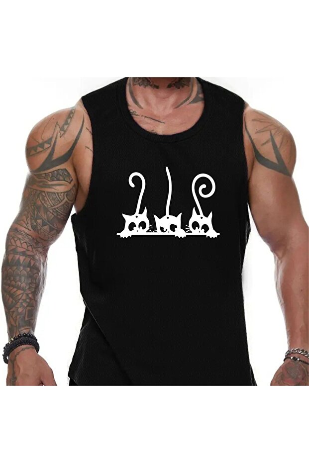 Men's oversized crew neck sleeveless t-shirt - longline