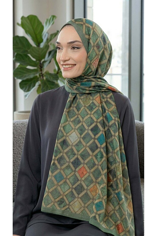 Patterned Soft Shawl - 036 - 1