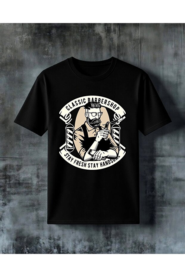 Classic Berber Bearded Man Printed Oversize T-Shirt