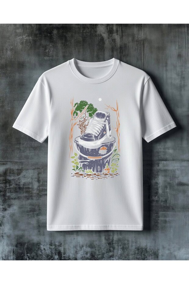 Ayakkabı Tabiat Printed Oversize T-Shirt
