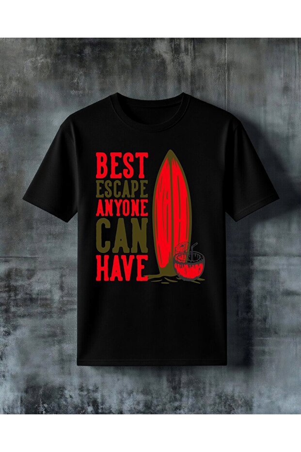 Best Escape Anyone Can Have Printed Oversize T-Shirt