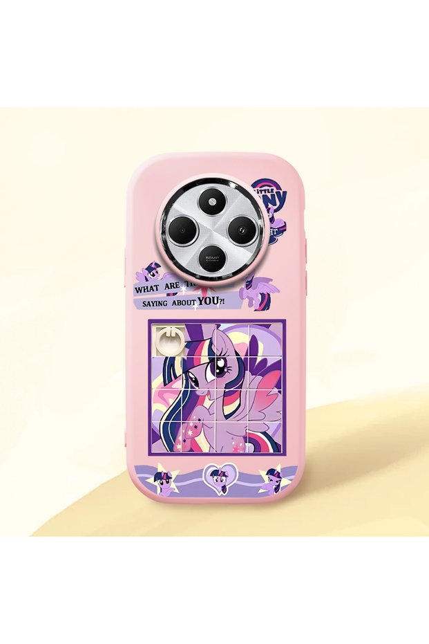 Redmi A4 Compatible Shock-Absorbing Camera Protected Pink Silicone Case