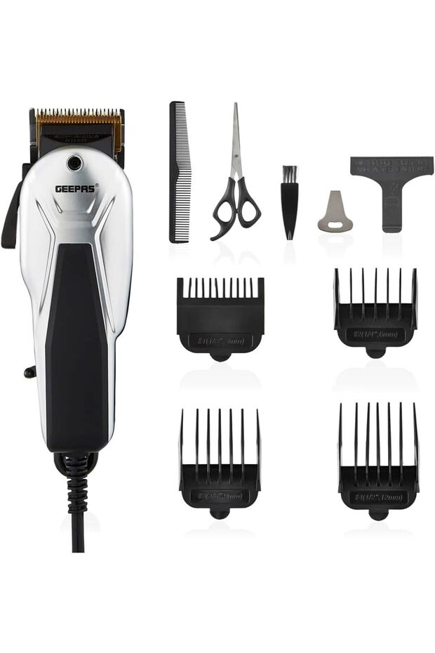 GTR8658 Professional Hair Clipper | Magnetic Motor | 4 Detachable Comb Attachments