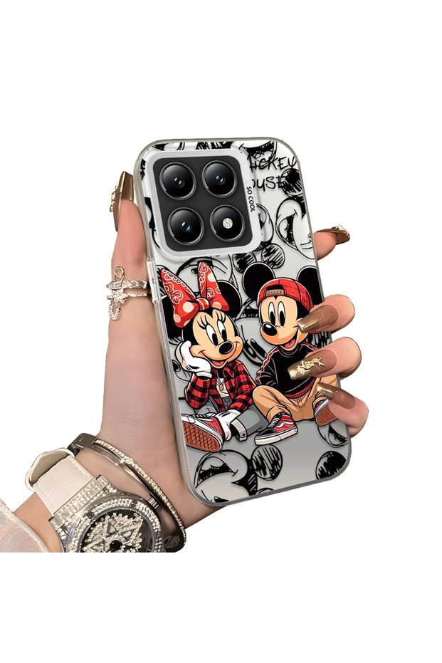 Xiaomi Mi 14t Compatible Hard Acrylic Back Silicone Edge Lens Protection Case