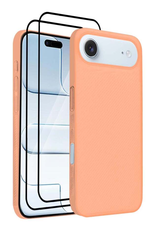 3 Packs Case Cover for iPhone 17 Air - Sturdy Durable Ultra-Thin Case - Cosmic Orange-3
