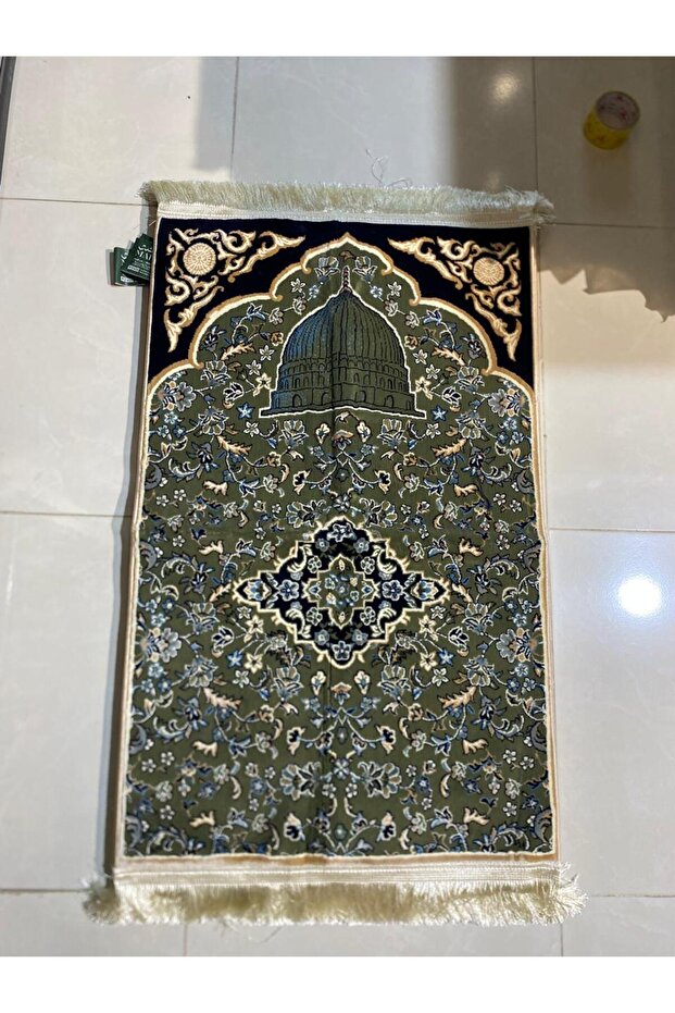 سجادة صلاة زخارف اسلامية - صنع تركي 8 ملي
