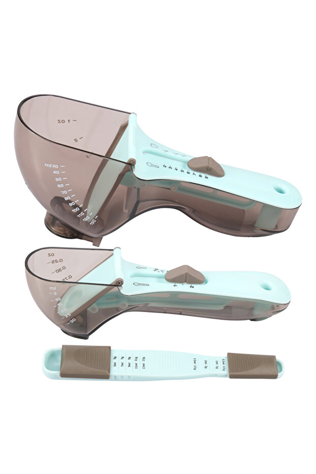 3PCS 3Pcs Measuring Spoon Set Adjustable Baking Measuring Spoon with Scale Reusable Plastic Kitchen