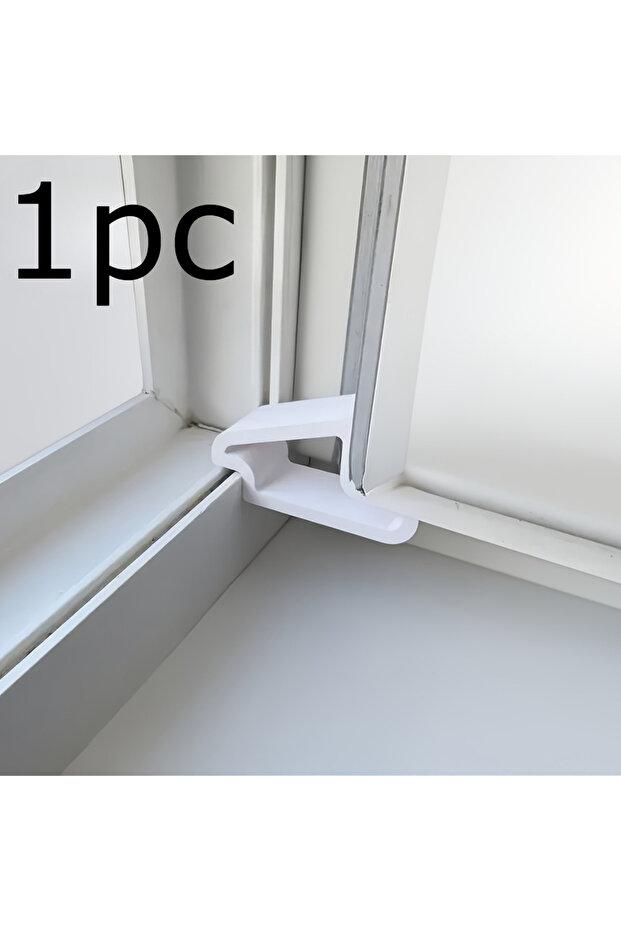 1pcs-white 1/2/3pcs Window Stopper-Durable Plastic Door Stopper with Easy-Install Design, Prevents S