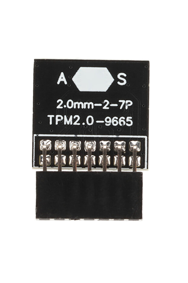 وحدة TPM 2.0 سوداء، شريحة TPM 2.0، وحدة أمان بـ 14 دبوس (2x7P) لأجهزة ASUS و Windows