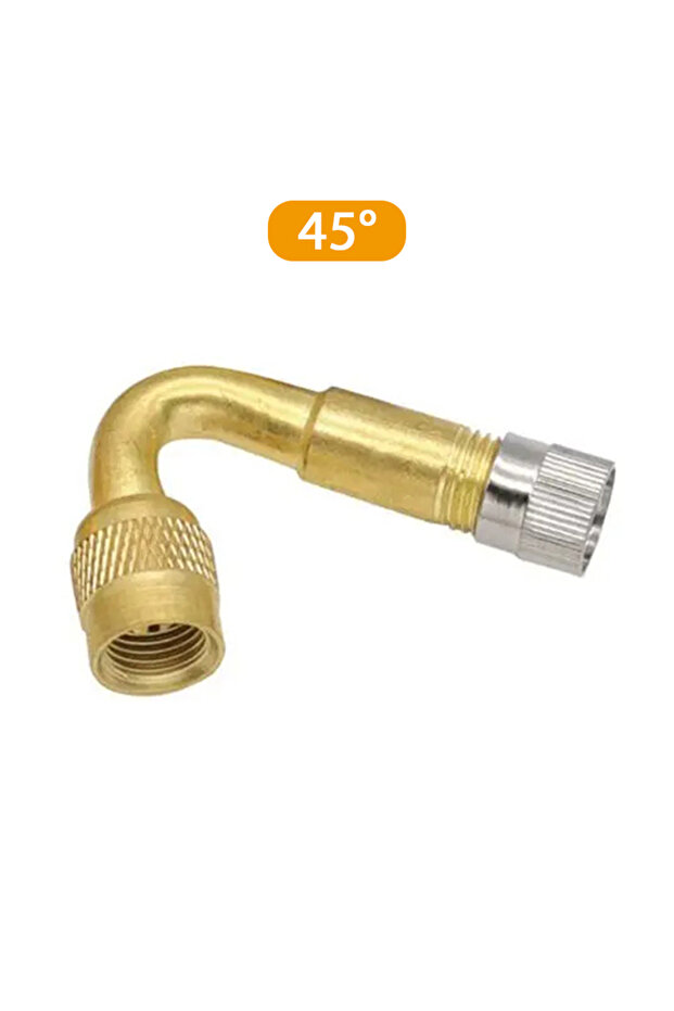 45 degree-1pcs 45°/90°/135° Angle Bent Valve Adaptor Tyre Tube Valve Extension Cycling Adapter for M