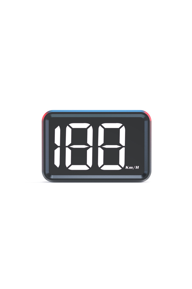 X1 GPS KMH White 2inch X1 HUD Big Font Car Head Up Display Speedometer GPS HUD Gauge KMH Meter USB P