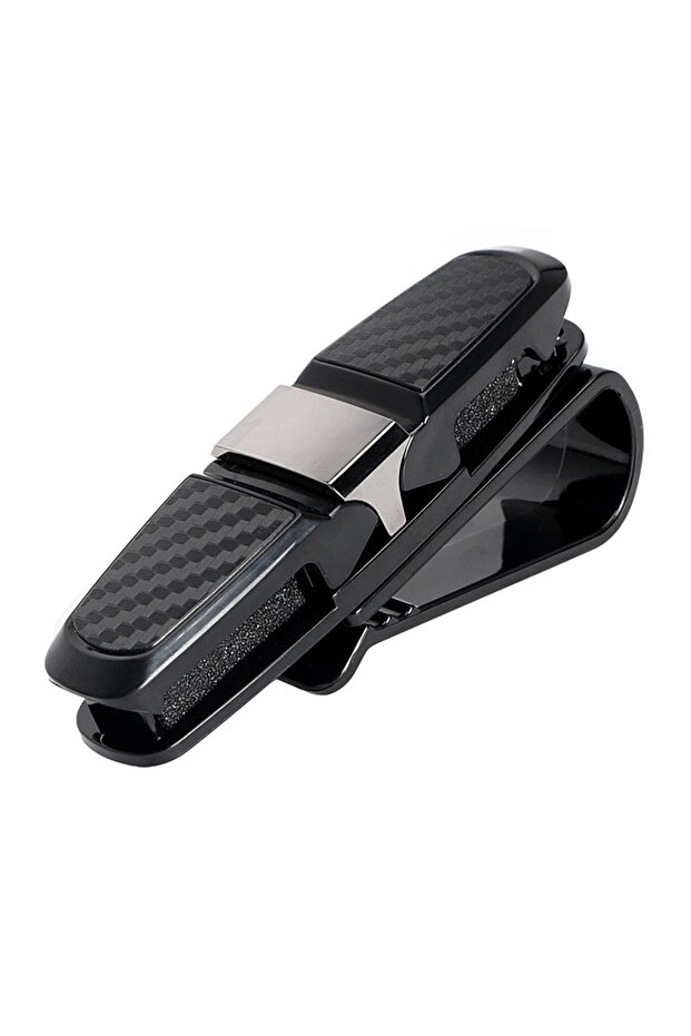 Glasses Clip Car Sunglasses Frame Carbon Fiber Bills Glasses Clip Multi Function In Car Creative Eye