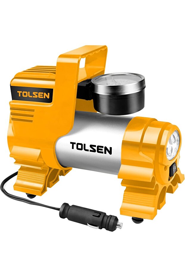 Power Inflator, 65515, Compact Electric Design, Portable Structure, Easy Operation Controls, Durable Construction, Suitable for Tyre Inflation Bicycle Air Filling and General Use