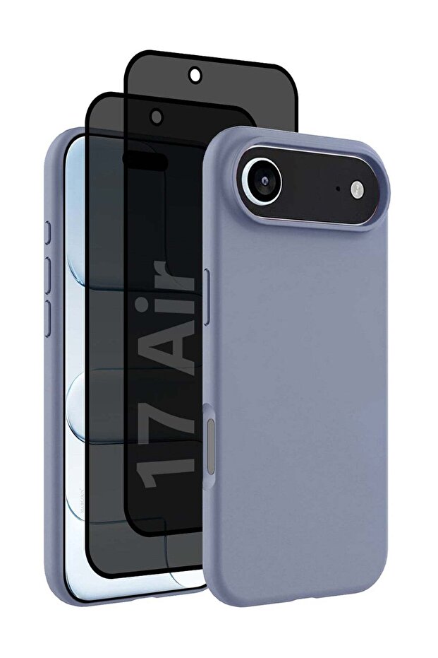 3Packs Liquid Silicone Protective Phone Case for iPhone 17 Air - Pastel Purple-5