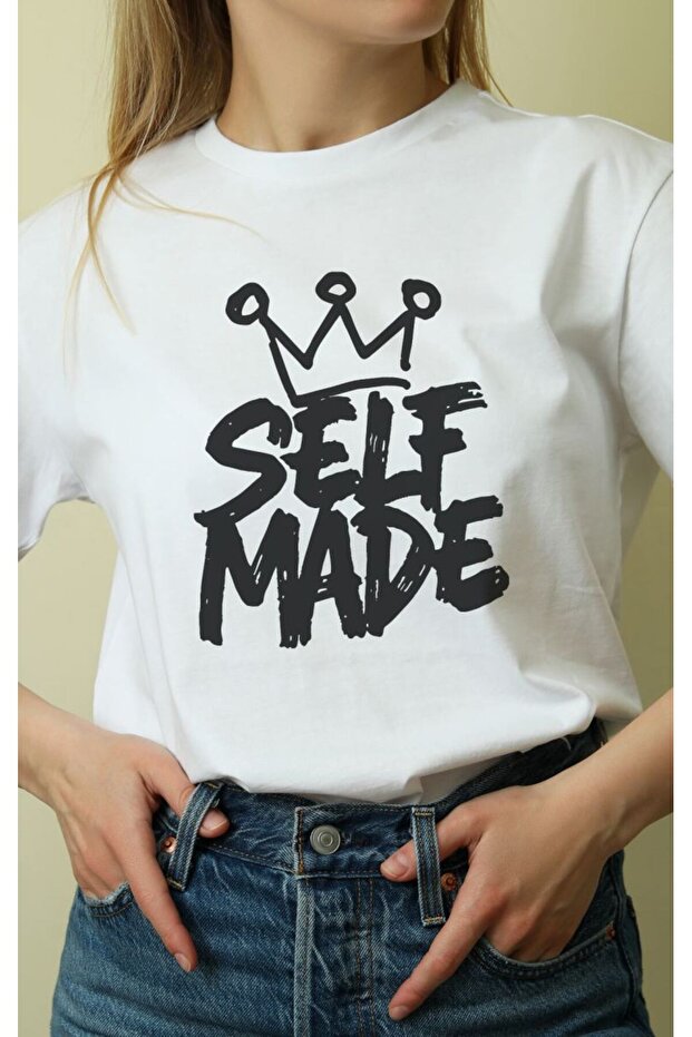 Unisex Oversize 24/1 Combed Cotton Dtf Printed T-Shirt - Dtf110