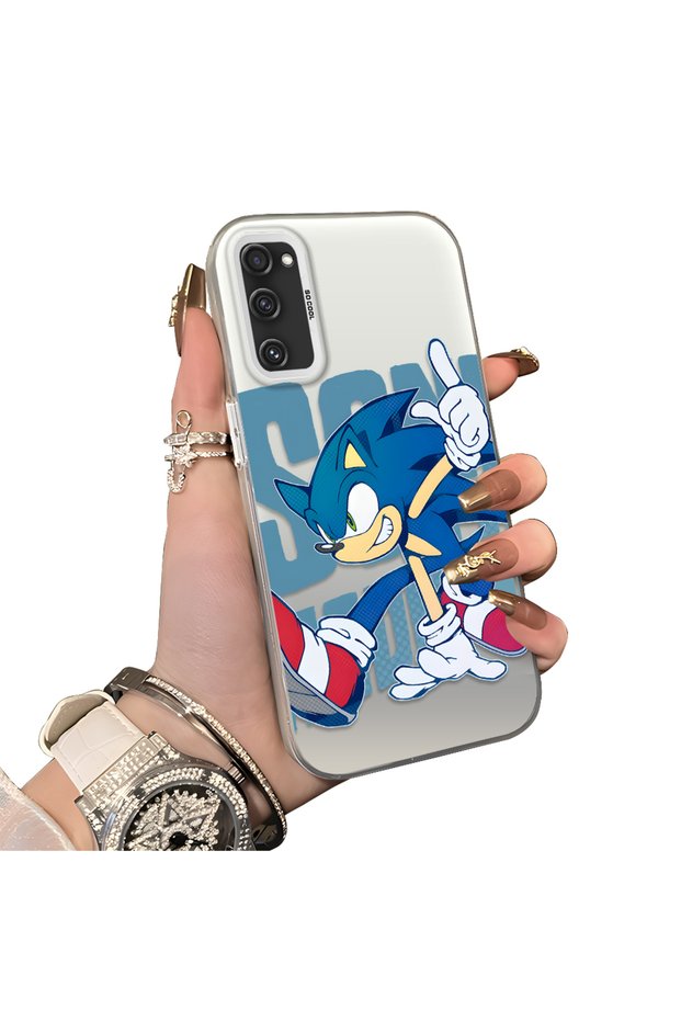Samsung Galaxy S20 Fe 4G/5G Compatible Hard Acrylic Back Silicone Edge Lens Protection Case