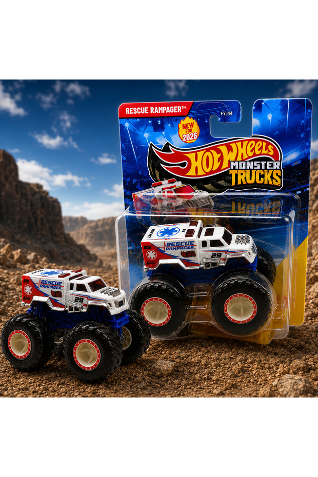 Monster Truck Monster Truck 1:64 Rescue Rampager